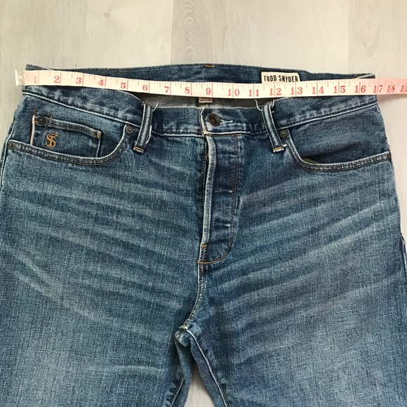 Todd Synder Mens Blue Jeans Selvedge from Japan 33 - Picture 3 of 12